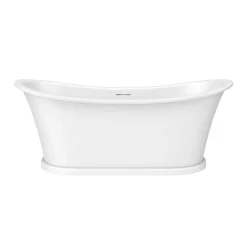 Arezzo 1690 X 750 Matt White Solid Stone Traditional Roll Top Slipper Bath -Croydex shop az175sband2