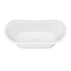 Arezzo 1690 X 750 Matt White Solid Stone Traditional Roll Top Slipper Bath -Croydex shop az175sband4