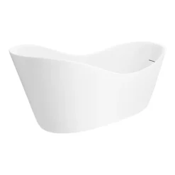 Arezzo 1700 X 750 Matt White Solid Stone Modern Slipper Bath -Croydex shop az175slw d3