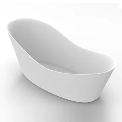 Arezzo 1700 X 750 Matt White Solid Stone Modern Slipper Bath -Croydex shop az175slw d4
