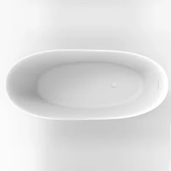 Arezzo 1700 X 750 Matt White Solid Stone Modern Slipper Bath -Croydex shop az175slwd1