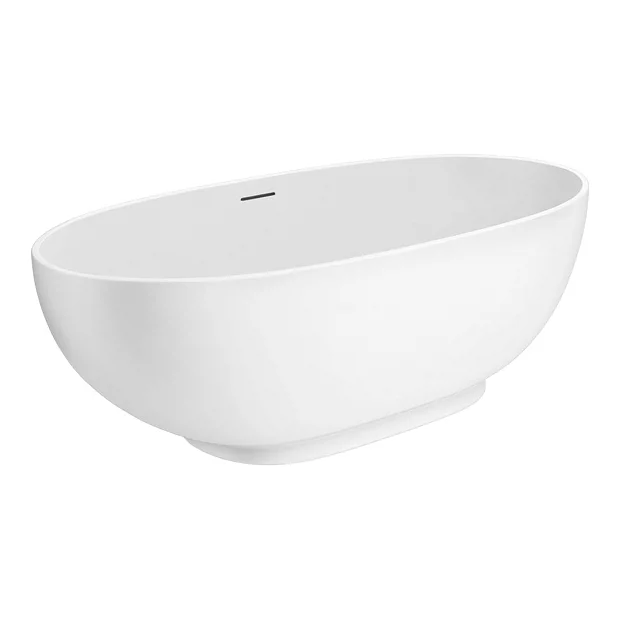 Arezzo 1690 X 800 Matt White Solid Stone Curved Double Ended Bath 6 Arezzo 1690 X 800 Matt White Solid Stone Curved Double Ended Bath - Image 4