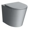 Arezzo Matt Grey Rimless Back To Wall Toilet Incl. Soft Close Seat -Croydex shop az233pmg d2