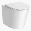 Arezzo Matt White Rimless Back To Wall Toilet Incl. Soft Close Seat -Croydex shop az233pmw d4