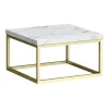 Arezzo 500 White Marble Effect Worktop With Brushed Brass Wall Mounted Frame -Croydex shop az5bbfrmwml