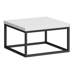 Arezzo 500 Gloss White Stone Resin Worktop With Matt Black Wall Mounted Frame -Croydex shop az5blkfrmgw l