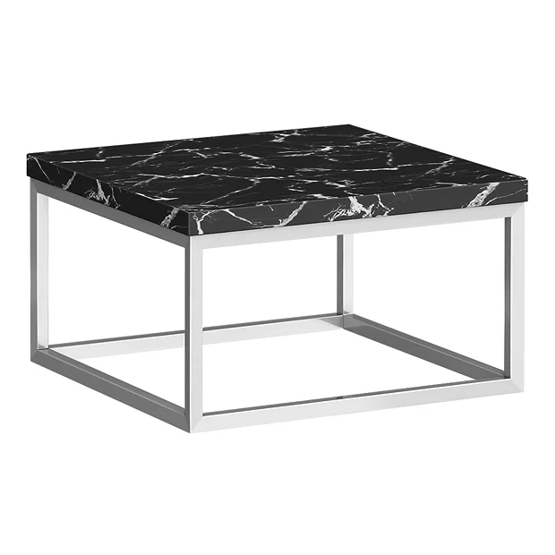 Arezzo 500 Black Marble Effect Worktop With Chrome Wall Mounted Frame 4 Arezzo 500 Black Marble Effect Worktop With Chrome Wall Mounted Frame - Image 2