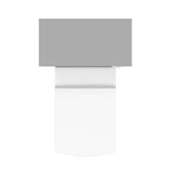 Arezzo 500 Matt Grey WC Unit With Cistern + Square Pan