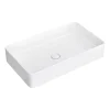 Arezzo Gloss White Slim Rectangular Counter Top Basin (605 X 355mm) -Croydex shop az65gwl
