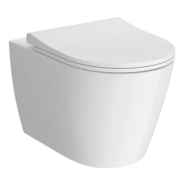 Arezzo Rimless Wall Hung Toilet Incl. Slim Soft Close Seat 6 Arezzo Rimless Wall Hung Toilet Incl. Slim Soft Close Seat - Image 4