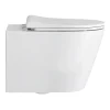 Arezzo Rimless Wall Hung Toilet Incl. Slim Soft Close Seat 2 Arezzo Rimless Wall Hung Toilet Incl. Slim Soft Close Seat -Croydex shop az6727sl detail04