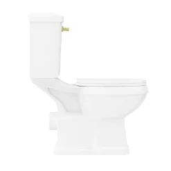 Arezzo 600 Brushed Brass Framed Washstand With Toilet