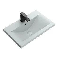 Arezzo 610 X 395mm Matt Grey Rectangular Mid-Edged Inset Basin
