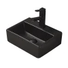 Arezzo 385mm Matt Black Square Wall Mounted / Counter Top Basin -Croydex shop az74mb d1