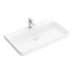 Arezzo 815 X 470mm Modern Large Counter Top 1TH Basin - No Overflow -Croydex shop az7704v2 d1