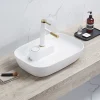 Arezzo 600 X 405mm Gloss White Curved Rectangular Countertop Basin With Tap Island 1 Arezzo 600 X 405mm Gloss White Curved Rectangular Countertop Basin With Tap Island -Croydex shop az78104y l