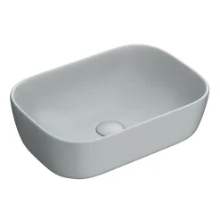 Arezzo 455 X 325mm Matt Grey Curved Rectangular Counter Top Basin -Croydex shop az78105mh n d1