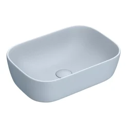 Arezzo 455 X 325mm Matt Blue Curved Rectangular Counter Top Basin -Croydex shop az78105ml d1