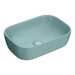 Arezzo 455 X 325mm Matt Green Curved Rectangular Counter Top Basin 7 Arezzo 455 X 325mm Matt Green Curved Rectangular Counter Top Basin -Croydex shop az78105mlg nw d1