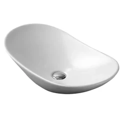 Arezzo Oval Counter Top Basin (620mm Wide - Matt White) -Croydex shop az7811amwd1