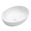 Arezzo Matt White Curved Oval Counter Top Basin 0TH (520 X 395mm) 2 Arezzo Matt White Curved Oval Counter Top Basin 0TH (520 X 395mm) -Croydex shop az78166mw d1a