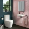 Arezzo 400 X 220mm Curved Wall Hung 1TH Cloakroom Basin 2 Arezzo 400 X 220mm Curved Wall Hung 1TH Cloakroom Basin -Croydex shop az78204 d2