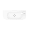 Arezzo 710 X 275mm Curved Wall Hung 1TH Basin -Croydex shop az78517 n d4