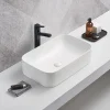 Arezzo 610 X 380mm Matt White Curved Rectangular Countertop Basin -Croydex shop az78575b l