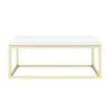 Arezzo 700 Gloss White Stone Resin Worktop With Brushed Brass Wall Mounted Frame -Croydex shop az7bbfrmgwd1