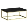 Arezzo 700 Matt Black Stone Resin Worktop With Brushed Brass Wall Mounted Frame -Croydex shop az7blkfrmbbl