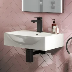 Arezzo 500 X 400 Modern Wall Mounted / Counter Top 1TH Basin -Croydex shop az814c n l
