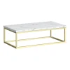 Arezzo 910 White Marble Effect Worktop With Brushed Brass Wall Mounted Frame -Croydex shop az9bbfrmwm l