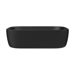 Arezzo 465 X 325mm Matt Black Curved Rectangular Counter Top Basin -Croydex shop azb465d2