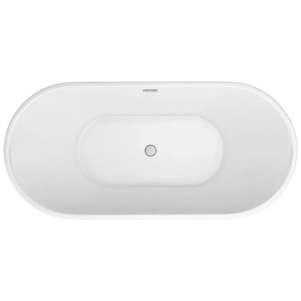 Arezzo Fluted 1700 X 800mm Double Ended Freestanding Bath 6 Arezzo Fluted 1700 X 800mm Double Ended Freestanding Bath - Image 4