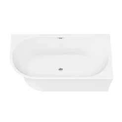 Arezzo 1500 X 750 Modern Curved Corner Bath -Croydex shop azc15 n d2