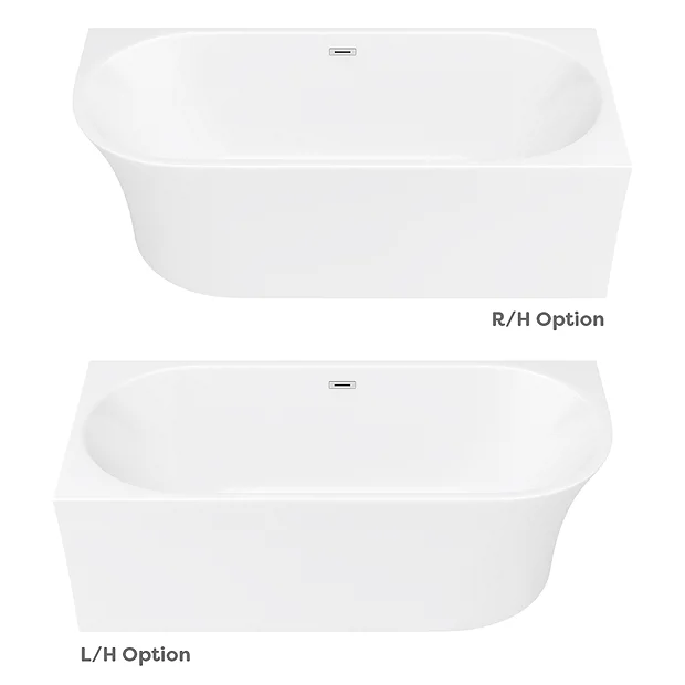 Arezzo 1700 X 750 Modern Curved Corner Bath 6 Arezzo 1700 X 750 Modern Curved Corner Bath - Image 4