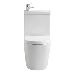 Arezzo Space Saving Combined Two-In-One Wash Basin + Rimless Toilet 11 Arezzo Space Saving Combined Two-In-One Wash Basin + Rimless Toilet -Croydex shop azcc2in1 d1