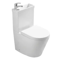 Arezzo Space Saving Combined Two-In-One Wash Basin + Rimless Toilet 10 Arezzo Space Saving Combined Two-In-One Wash Basin + Rimless Toilet -Croydex shop azcc2in1 d5