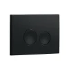 Arezzo Compact Top/Front Flush Toilet Frame With Matt Black Flush - Round Buttons -Croydex shop azcfrb detail2a