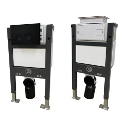 Arezzo Compact Toilet Fixing Frame With Dual Flush Cistern + Modern Toilet -Croydex shop azcfrbpand2a