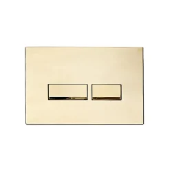 Arezzo Compact Top/Front Flush Toilet Frame With Brushed Brass Flush - Square Buttons 9 Arezzo Compact Top/Front Flush Toilet Frame With Brushed Brass Flush - Square Buttons -Croydex shop azcfsbb detail02