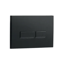 Arezzo Compact Top/Front Flush Toilet Frame With Matt Black Flush - Square Buttons