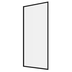 Arezzo Black Framed Fixed Square Single Ended Shower Bath -Croydex shop azfsbd2