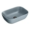 Arezzo 465 X 325mm Matt Grey Curved Rectangular Counter Top Basin -Croydex shop azg465d1