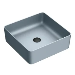 Arezzo 380 X 380mm Matt Grey Square Counter Top Basin