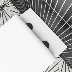 Arezzo Rimless Wall Hung Toilet (incl. Slim Seat With Matt Black Hinges) -Croydex shop azhc1mb d4