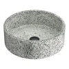 Arezzo Speckled Stone Effect Round Counter Top Basin - 410mm Diameter -Croydex shop azj2021 d2