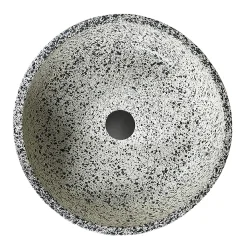 Arezzo Speckled Stone Effect Round Counter Top Basin - 410mm Diameter -Croydex shop azj2021 n d1