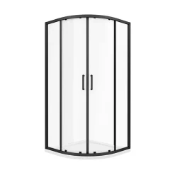 Arezzo Matt Black 900mm Quadrant Shower Suite With Matt Grey Vanity Unit + Modern Round Toilet 10 Arezzo Matt Black 900mm Quadrant Shower Suite With Matt Grey Vanity Unit + Modern Round Toilet -Croydex shop azmb9es d1