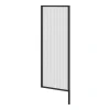 Arezzo Fluted Glass Matt Black Framed Urinal Partition -Croydex shop azmbfp1detail2